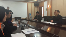 扬中市教育局领导来我校商谈合作办学事宜