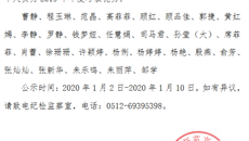 关于学校2019年度考核结果的公示