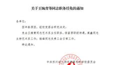 关于王婉青等同志职务任免的通知