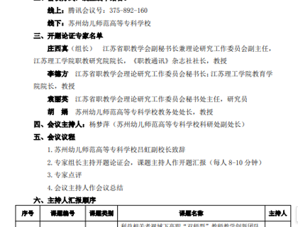 我校举行江苏省职业技术教育学会2025-2026年度职业教育研究课题论证会